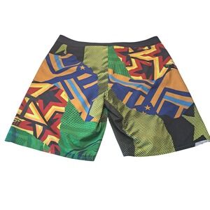 Reebok CrossFit Board Shorts Mens 36 Super‎ Nasty Core Star Gym Surf Beach Swim